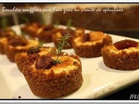 Photo de la Recette: Mini Bouchées Soufflées au Foie Gras en Croûte de Spéculoos et Figue Confite