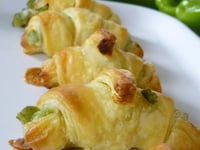 Photo de la Recette: Mini-Croissant Chèvre et Poivron Vert