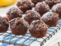 Photo de la Recette: Mini Muffins Cacao-banane