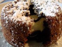 Photo de la Recette: MOELLEUX AU CHOCOLAT ET SON COEUR AU CHOCOLAT BLANC