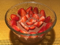 Photo de la Recette: Mousse au Chocolat et Fraises