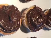 Photo de la Recette: Muffin à la Citrouille et Glaçage au Chocolat