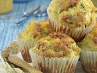 Photo de la Recette: Muffins au Fromage et Bacon Fumé