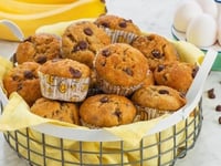 Photo de la Recette: Muffins aux Bananes et aux Pépites de Chocolat