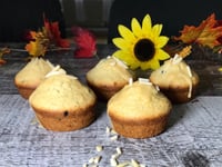 Photo de la Recette: Muffins aux Bleuets et aux Pépites de Chocolat et Beurre de Caramel