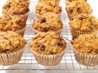 Photo de la Recette: Muffins aux Carottes et aux Raisins