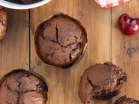 Photo de la Recette: MUFFINS AUX CERISES ET AU CHOCOLAT