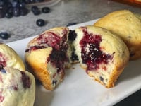 Photo de la Recette: Muffins aux Fruits Rouges et Confitures