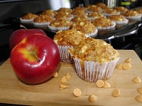 Photo de la Recette: Muffins aux Pommes et Butterscotch