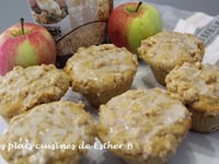 Photo de la Recette: Muffins aux Pommes, Glaçage à la Vanille