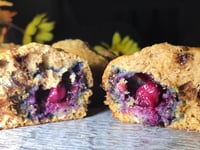 Photo de la Recette: Muffins Bleuets, Dattes et Pépites de Chocolat