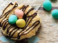 Photo de la Recette: Nid d'oiseau Noix de Coco Macarons