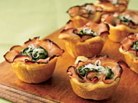 Photo de la Recette: Nids au Jambon et aux Oeufs