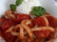 Photo de la Recette: Nouilles Tomates Cerises et Basilic