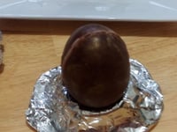 Photo de la Recette: Oeufs aux Deux Chocolats Fourrés à la Mousse aux Chocolat