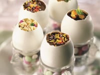 Photo de la Recette: Oeufs de Pâques aux 3 chocolats