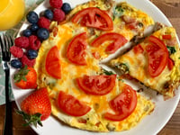 Photo de la Recette: Omelette aux Légumes et Jambon