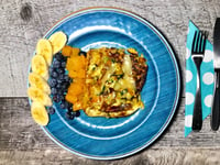 Photo de la Recette: Omelette Toastée aux Légumes et Fromage