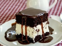 Photo de la Recette: OREO ET FUDGE CAKE DE CRÈME GLACÉE
