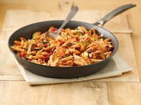 Photo de la Recette: Pâtes au Poulet à la Méditerranéenne Adaptées Santé
