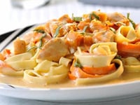 Photo de la Recette: Pâtes au Poulet et à la Citrouille