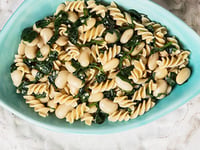 Photo de la Recette: Pâtes de Fusilli aux Épinards et Haricots Blancs