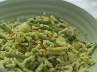 Photo de la Recette: Pâtes Pesto Pommes de Terre et Haricots Verts