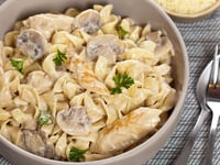 Photo de la Recette: Pâtes Poulet, Béchamel et Champignons