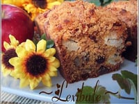 Photo de la Recette: Pain aux Pommes et aux Canneberges Garniture Streusel