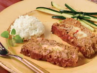 Photo de la Recette: PAIN DE VIANDE D’AGNEAU, FARCI AU FROMAGE