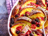 Photo de la Recette: Pain Perdu Gratiné aux Fruits Rouges