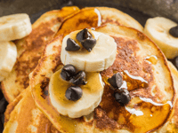 Photo de la Recette: Pancakes Banane Érable et Fromage Ricotta