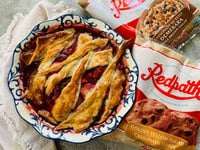 Photo de la Recette: Pandowdy Rhubarbe et Fruits à Noyau