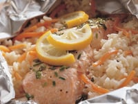 Photo de la Recette: Papillotes de Saumon Grillé au Citron et aux Fines Herbes