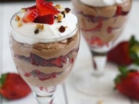 Photo de la Recette: Parfait au Cheesecake, Fraises et Nutella