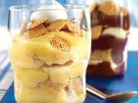 Photo de la Recette: Parfaits au Pudding et aux Bananes