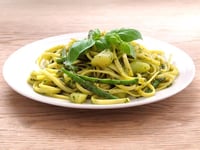 Photo de la Recette: Pasta Col Pesto (Pâtes au pistou)