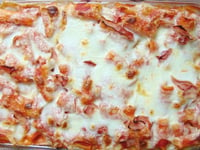 Photo de la Recette: Pâtes au Four, jambon, Béchamel, Parmesan / Pasta al forno