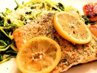 Photo de la Recette: PAVÉ DE SAUMON ET PÉTONCLES