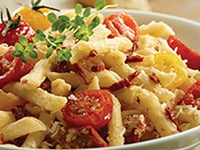 Photo de la Recette: Penne à la Ricotta et aux Tomates Confites