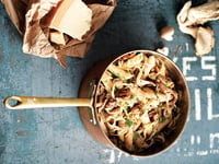 Photo de la Recette: Penne au Chou et aux Champignons