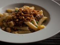 Photo de la Recette: Penne Crème Bacon et Pangrattato