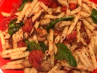 Photo de la Recette: Pennes Champignons et Épinards