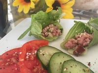 Photo de la Recette: Petite Entrée Jambon et Légumes du Jardin
