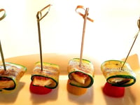 Photo de la Recette: PETITES BROCHETTES D’HALOUMI GRILLÉS