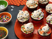 Photo de la Recette: Petits Gâteaux Effrayants pour l’Halloween