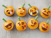 Photo de la Recette: Petits Gâteaux Emoji à la Citrouille