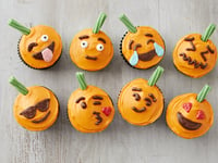 Photo de la Recette: Petits Gâteaux Emoji à la Citrouille