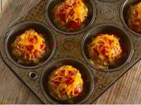 Photo de la Recette: Petits Pains de Viande au Fromage et au Bacon