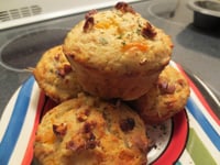 Photo de la Recette: Petits Pains ou Muffins Jambon Fromage